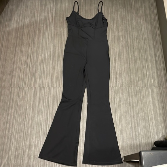 JoyLab Pants & Jumpsuits Joylab Flare Long Bodysuit Black Poshmark